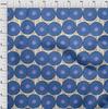 oneOone Cotton Flex Royal Blue Fabric Floral  Sewing Material Print Fabric By The Yard 40 Inch