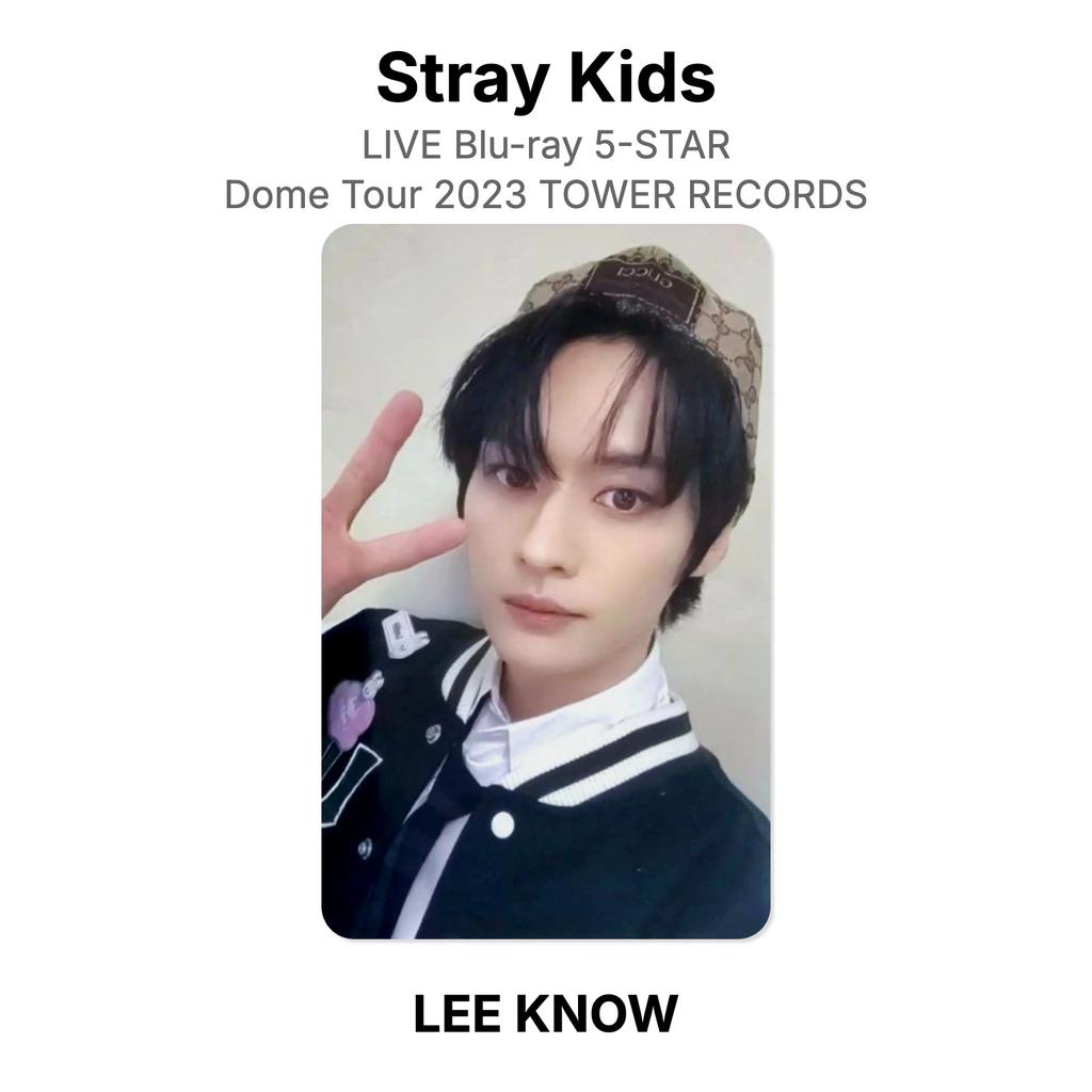 Stray Kids LIVE Blu-ray 5-STAR Dome Tour 2023 TOWER RECORDS Official Photocard
