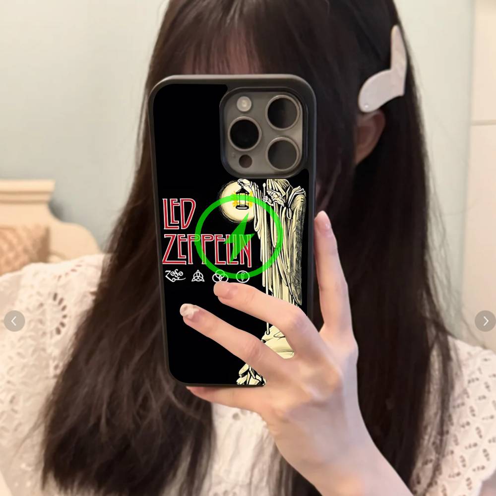 

Rock L-Led Винтажная группа Z-Zeppelin Магнитный чехол Для IPhone 17 16 14 13 12 11 15 Pro Max Plus Беспроводная зарядка Чехол для телефона iPhone 15pro max