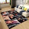Kpop Singer Stray Kids Area Rug Large,Carpet Rug for Living Room Bedroom Sofa Doormat Decoration,  Kids Play Non-slip Floor Mat