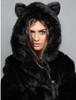 Winter European and American new fox hair hooded collar trendy women's imitation fur coat