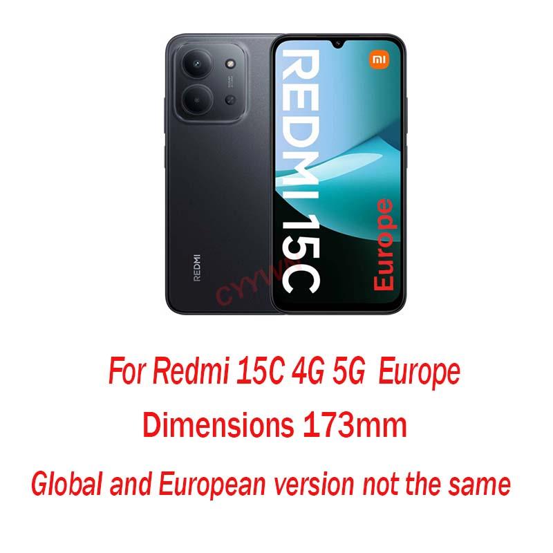 360 Full Body Screen Protector Transparent Case For Redmi 15C 4G 5G Europe 173mm Shockproof Phone Cover