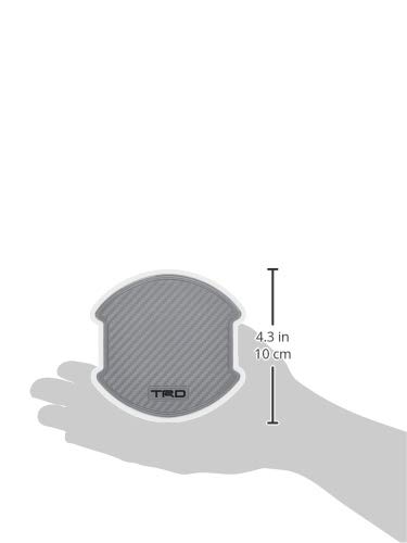 TRD MS010-00029 Door Handle Protectors, Silver Carbon Fiber, Set of 2, for Toyota Aqua, Corolla, C-HR, Tank, 86, Prius, Mark X, and Roomy