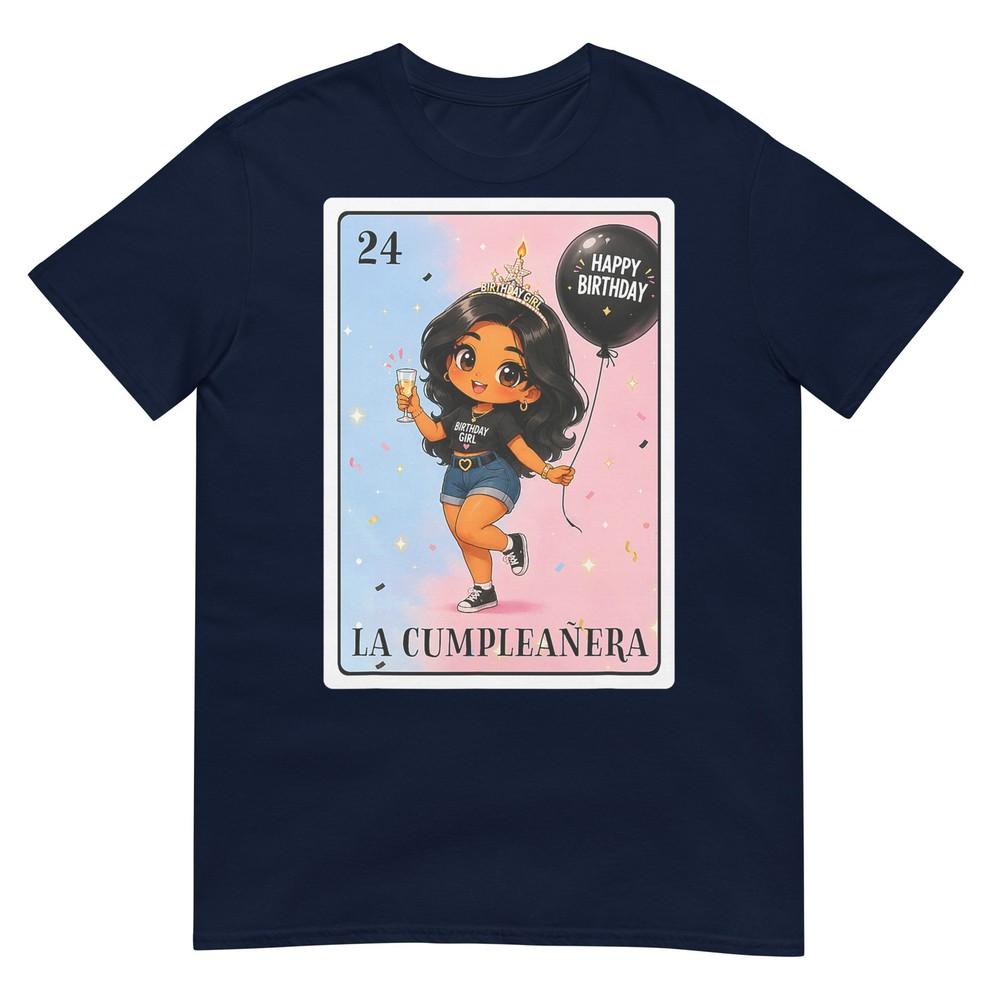 Latina La Cumpleanera Birthday Girl Mexican Bingo Card Tshirt S