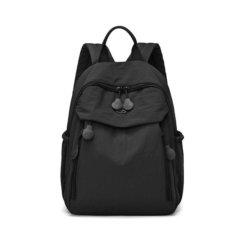 Nylon Women's Backpack Simple All-matching Casual Fashionable Small Bag Canvas Travel Student Schoolbag Mother
