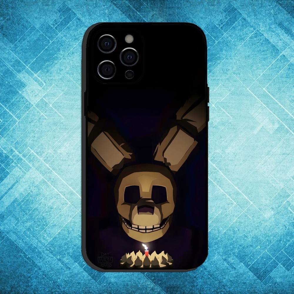 

F-Fnaf Game Phone Case For iPhone17,16,15,14,13,12,11 Plus,Pro Max Soft Black Cover iPhone17PRO