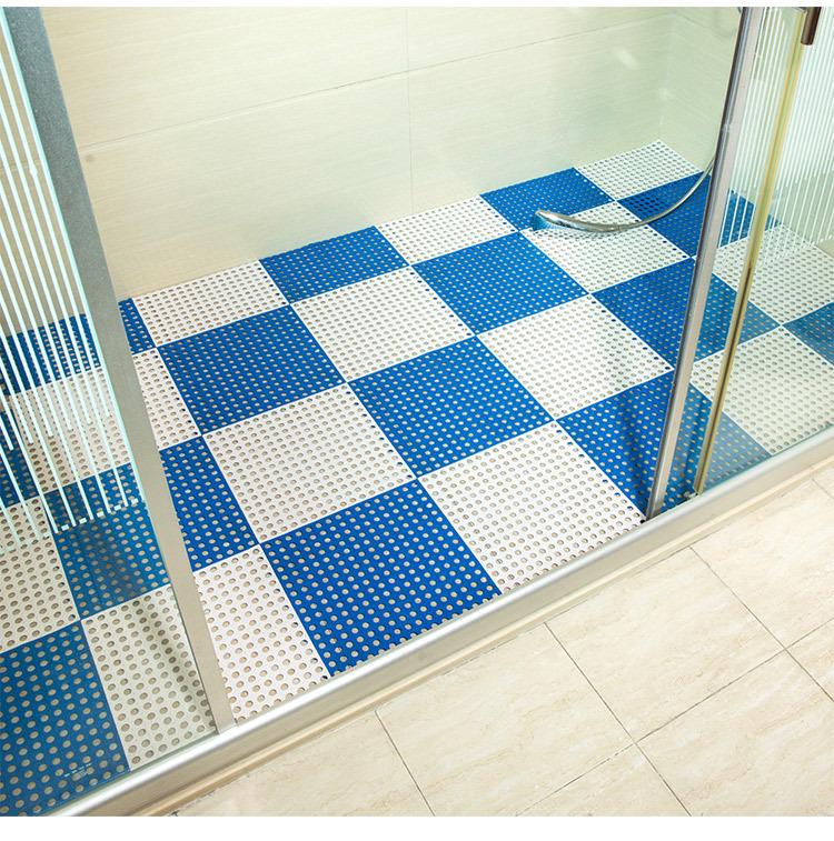 Tappetino da Bagno Antiscivolo in TPR ad Incastro per WC, Doccia e Vasca