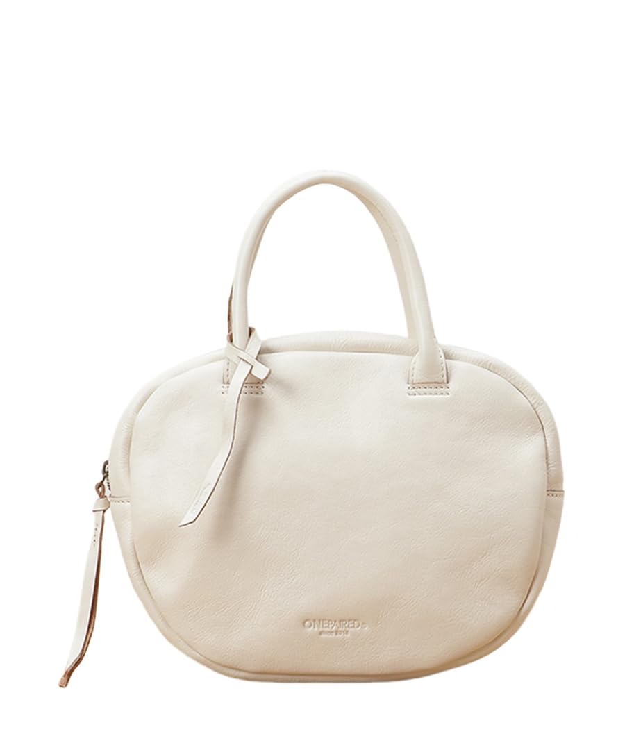

One Paired Women s SV Oval Boston Bag, 51078-IV, Ivory