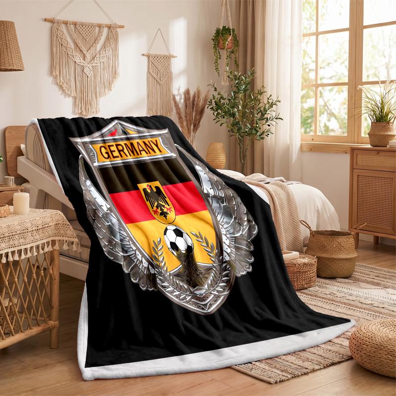 Germany national football team Print Flannel Blanket Soft Warm Sofa Bed Throw Blanket For Home Office Bedroom