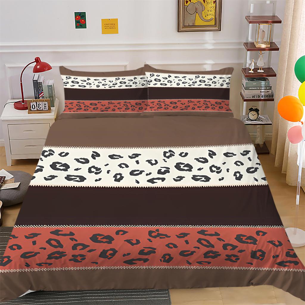 Set Biancheria da Letto Copripiumino a Righe Federa Tessili per la Casa Set Copripiumino Set Copripiumino