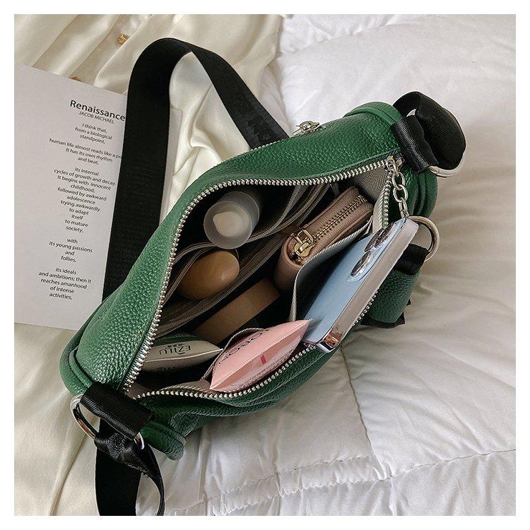 100% Genuine Leather Large Capacity Women Shoulder Crossbody Bag 2023 High Quality Soft Cow Leather Female Handbag Messenger Sac