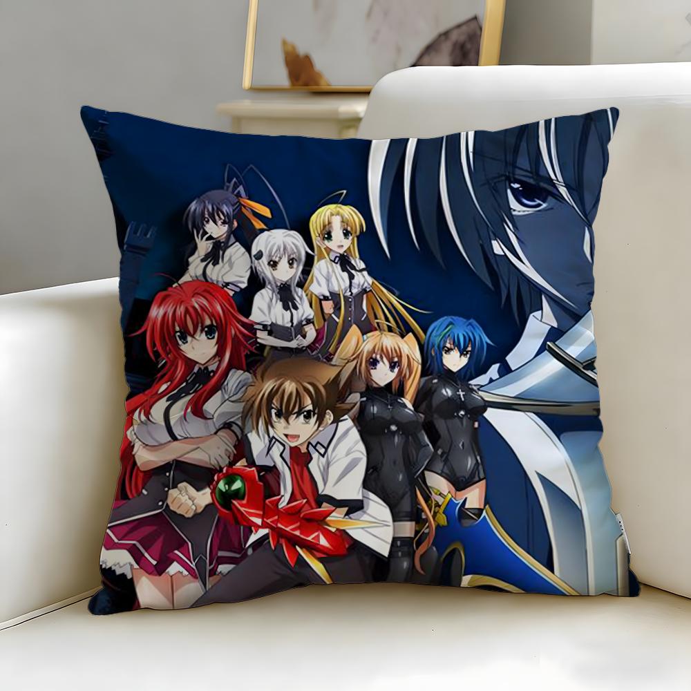 popular anime High School DxD Cushion Cover Soft & Easy-Wash Pillow Case – Versatile for Couch, Bed, Travel and Office