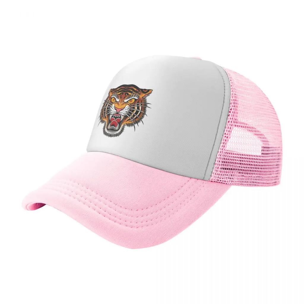 Tiger Head Tattoo Design Baseball Cap Mountaineering Streetwear Hat Baseball Cap Bobble Hat Luxury Woman Mens