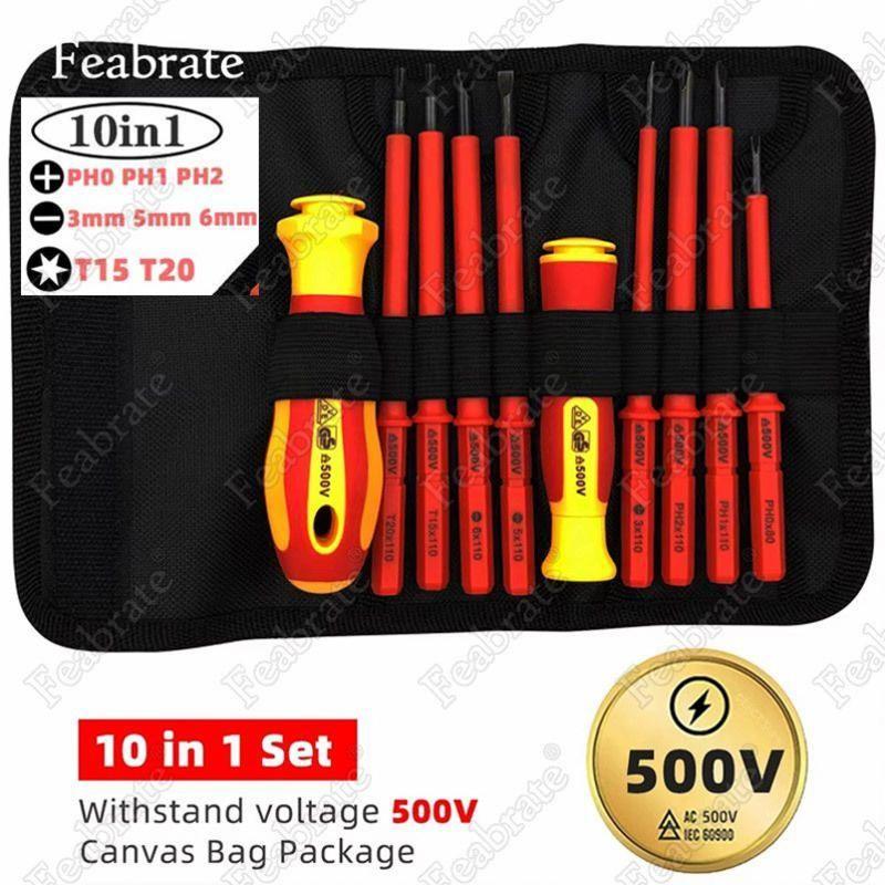 

Insulated Screwdriver Set, Torx, And , Packaged For Home , Electrical Work, And ,electric Purposes. One Size