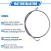A ABSOPRO AN3 Braided Steel Turbo Refueling Line 90 Degree - Straight Hose End
