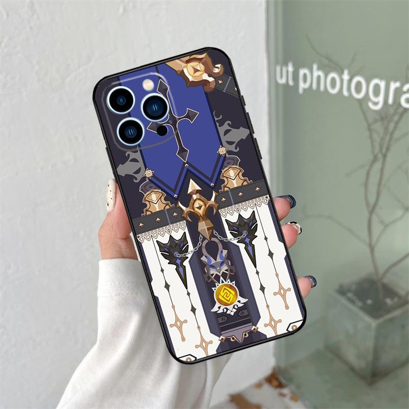 

Genshin Impact Silicone Soft Case For iPhone 17 Air 11 14 15 16 Pro Max 12 13 Mini 16 Plus 16e Back Cover iPhone 17 Pro