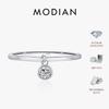 MODIAN D Color Round Moissanite Ring 925 Silver Small Charms Sparkling Finger Rings For Women Wedding Jewelry Gift