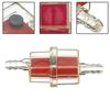 6MM FUEL INLINE ATV MOTORCYCLE MAGNETIC FILTER Lnternal 3mm Red Filter