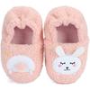 AVEKI Toddler Girls' Bunny Slipper Cartoon Rabbit Warm Winter House Shoes, Cute&Bunny, 11-12 Little Kid
