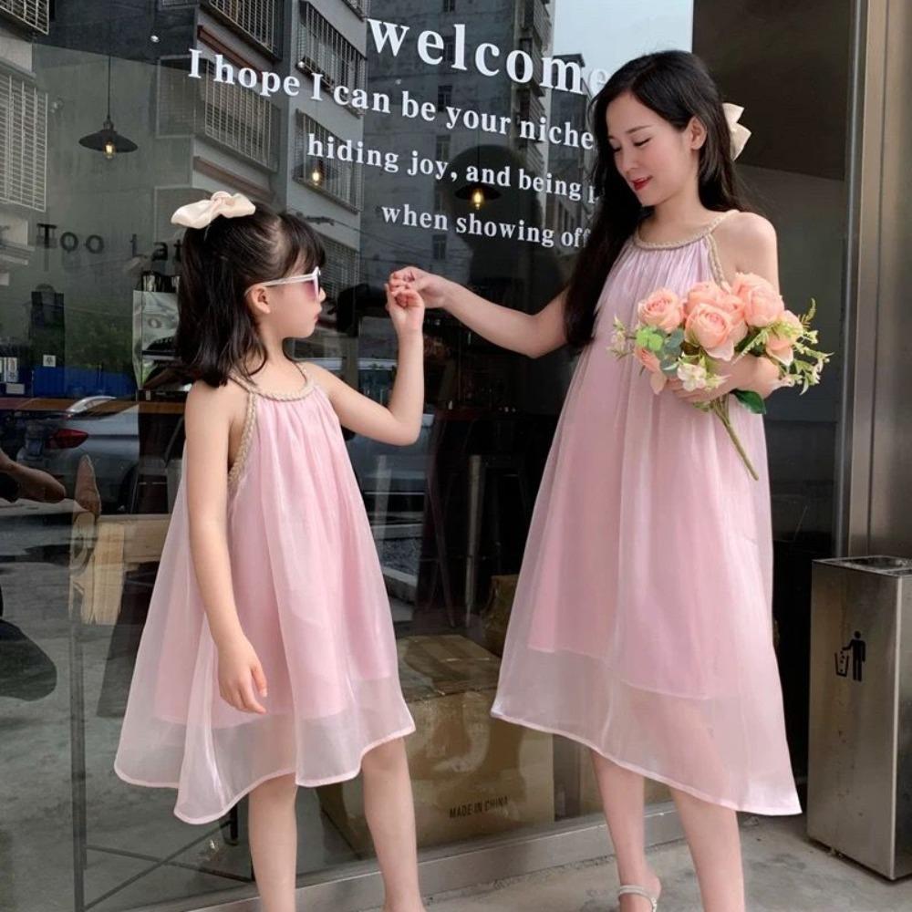 Girls' Summer Dress Vest Dress Girls' Summer Dress Princess Dress Children's Summer Beach Dress Baby Fairy Dress