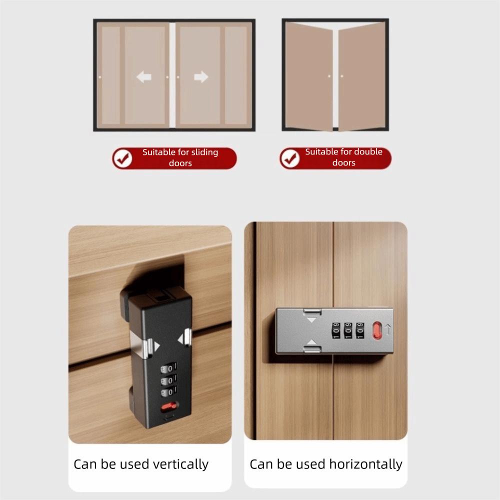 Keyless Adjustable Cabinet Password Lock Zinc Alloy Enhanced Security Security Lock Erosion Resistant Bolt Lock System Lockers