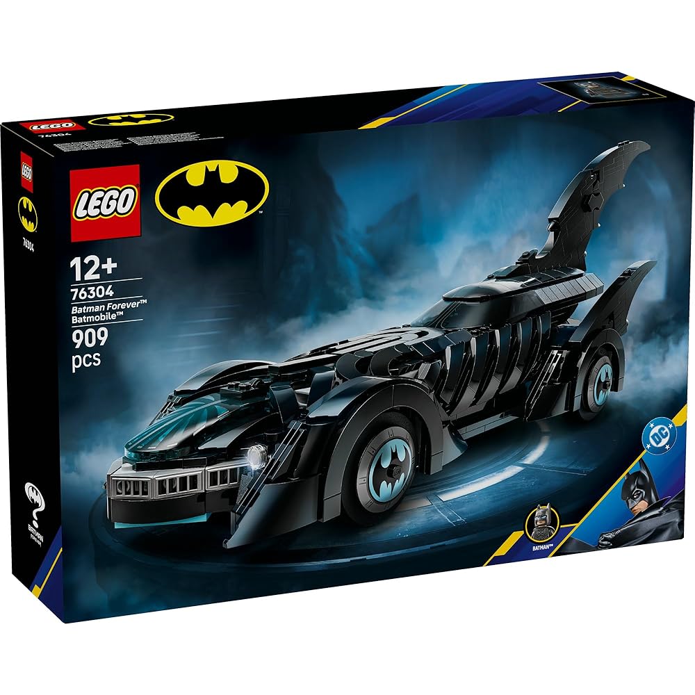LEGO Super Heroes Batman Forever Batmobile Toy Building Set with Figures for Kids 76304