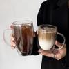 80-450ml Double Wall Coffee Cup Heat Resistant Transparent Water Glasses Whiskey Tea Milk Cups Espresso Shot Glass Drinkware