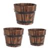 Kolsyrat trä Växtkrukor Blomkorg för Trädgård Gårdshus Heminredning
