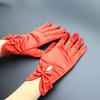 Chinese Wedding Etiquette Clothing Bridal Red Gloves Bride Xiuhe Wedding Red Accessories Gloves