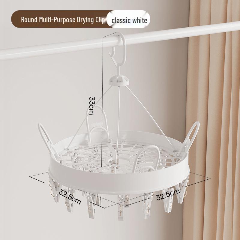 Socks and Underwear Multi-Clip Drying Rack for Dorms and Homes