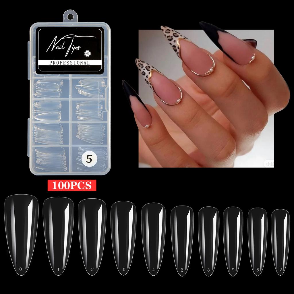 Nail Art Patch Patch Ultradünnes und nahtloses Fertigprodukt Abnehmbarer transparenter Vollaufkleber Erweiterte Box mit künstlichen Nägeln