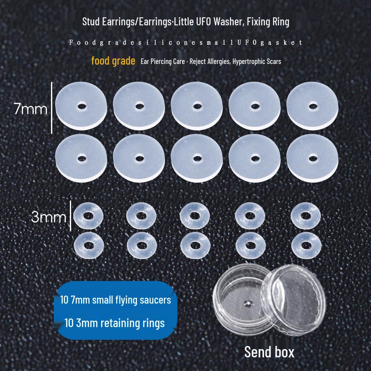 

Силіконові антигіпертрофічні диски-стабілізатори для пірсингу вух та кільця-лабрети