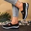 Sneakers da Donna Traspiranti con Suola Ammortizzata in PVC - Scarpe da Passeggio a Maglia Slip-On Basse Adatte per Interni/Esterni, Scarpe da Donna