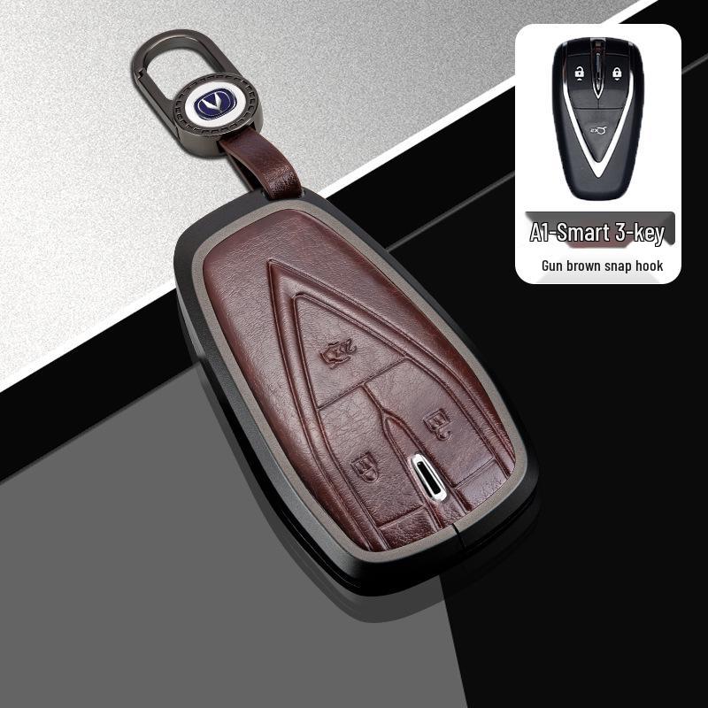 Changan Car Key Cover for Third Gen CS75 Plus, Yidong Plus, CS55, and CS35 Plus