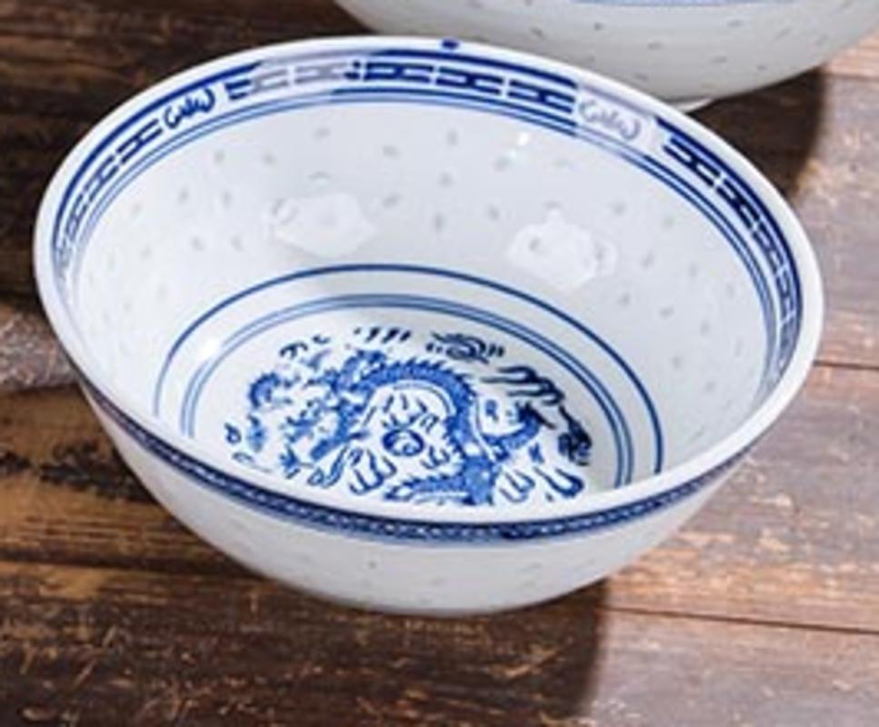 8 Pollici Vintage Vintage Cinese Cinese Porcellana Ciotole Riso Jingdezhen Ceramica Ceramica Ciotole Zuppa Spalla Drago | Ciotole