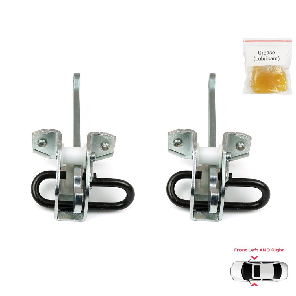 BDP1063-1 2 Pieces Front Left AND Right Door Catch Hinge Brake Stop Check Strap Limiter Lever Arm for BMW 3 Series E36 1990-2000 51218165005