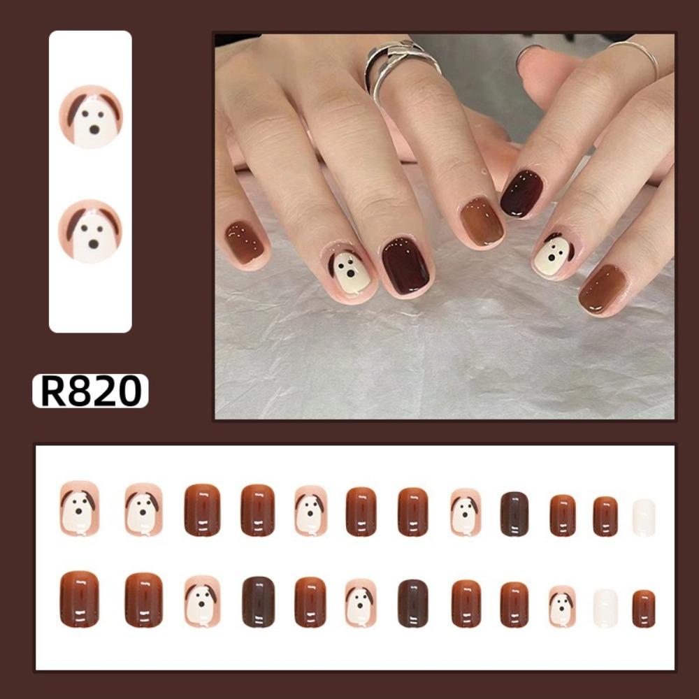 Frühling und Sommer Wind Tragen Nagel Reiner Wunsch Nagelpflaster Aufhellend Abnehmbares Nagelstück Langes und kurzes Nagelstück Fertigprodukt