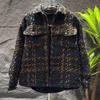 Men's Retro Style Cotton-Padded Jacket - Thick Yarn Weave, Warm & Trendy for Autumn/Winter
