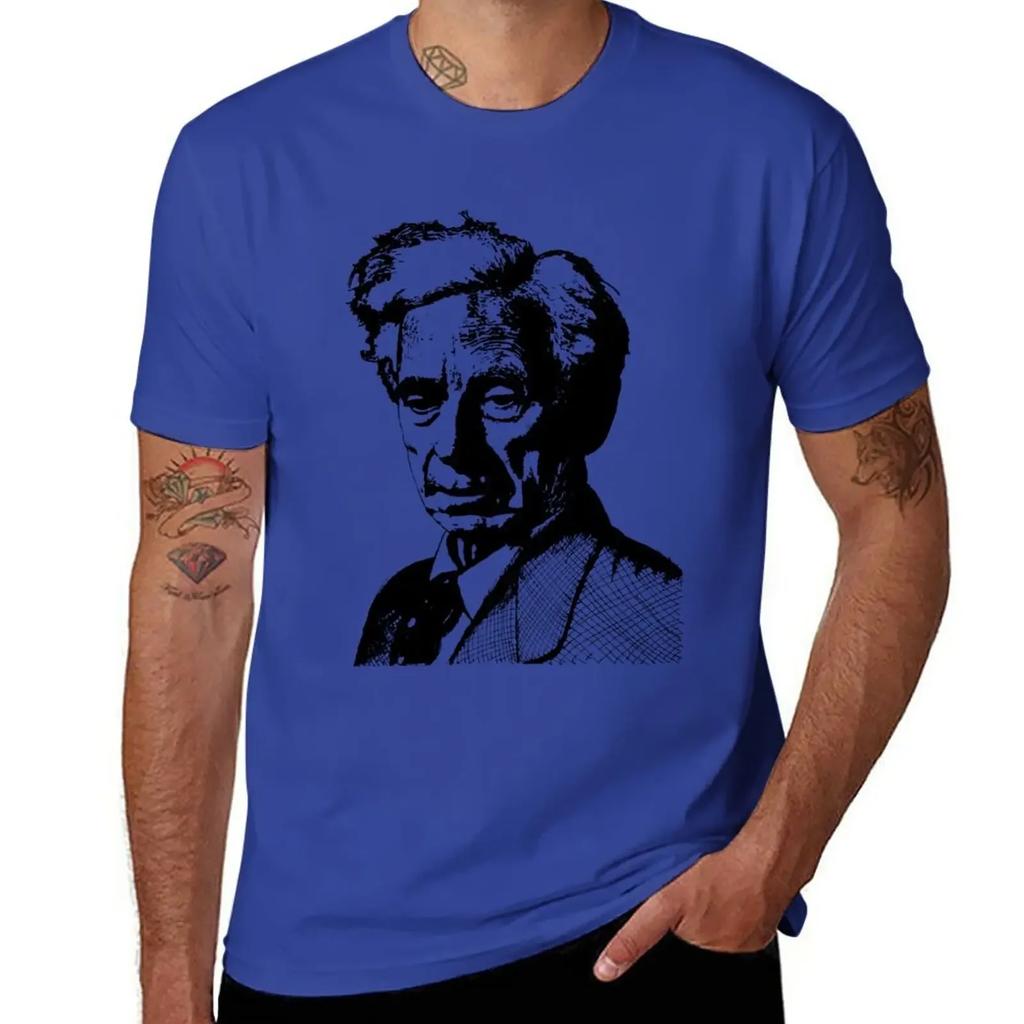 Bertrand Russell T-Shirt animal prinfor boys customizeds aesthetic clothes t shirts for men pack