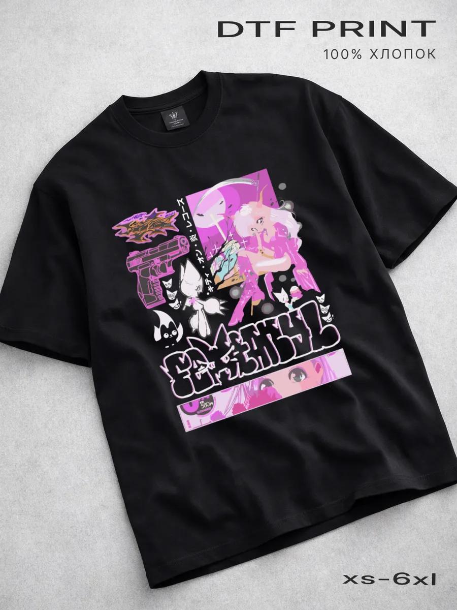 T-shirt with cartoon sailor, black, 100% cotton, humorous S