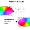 Smart Rgb Round Ceiling Light Fixture Spotlight Warm/white Lamp Dimmable Led Bluetooth Or Wifi 16 Colors Night Home Decor Lights