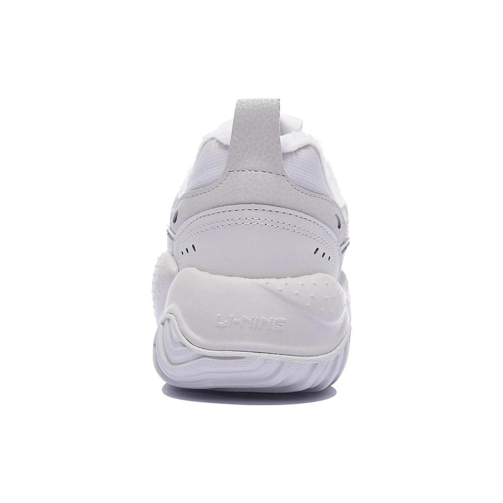 Li Ning Cat Paw Lite Wntr Textile, Synthetic Leather Fleece lined Slip Resistant, Abrasion Resistant, Thermal Low top AGCS347-2