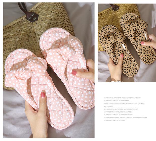 Ručně vyráběné bavlněné pantofle pro ženy - Protiskluzové, teplé a pohodlné pro všechna roční období do interiéru