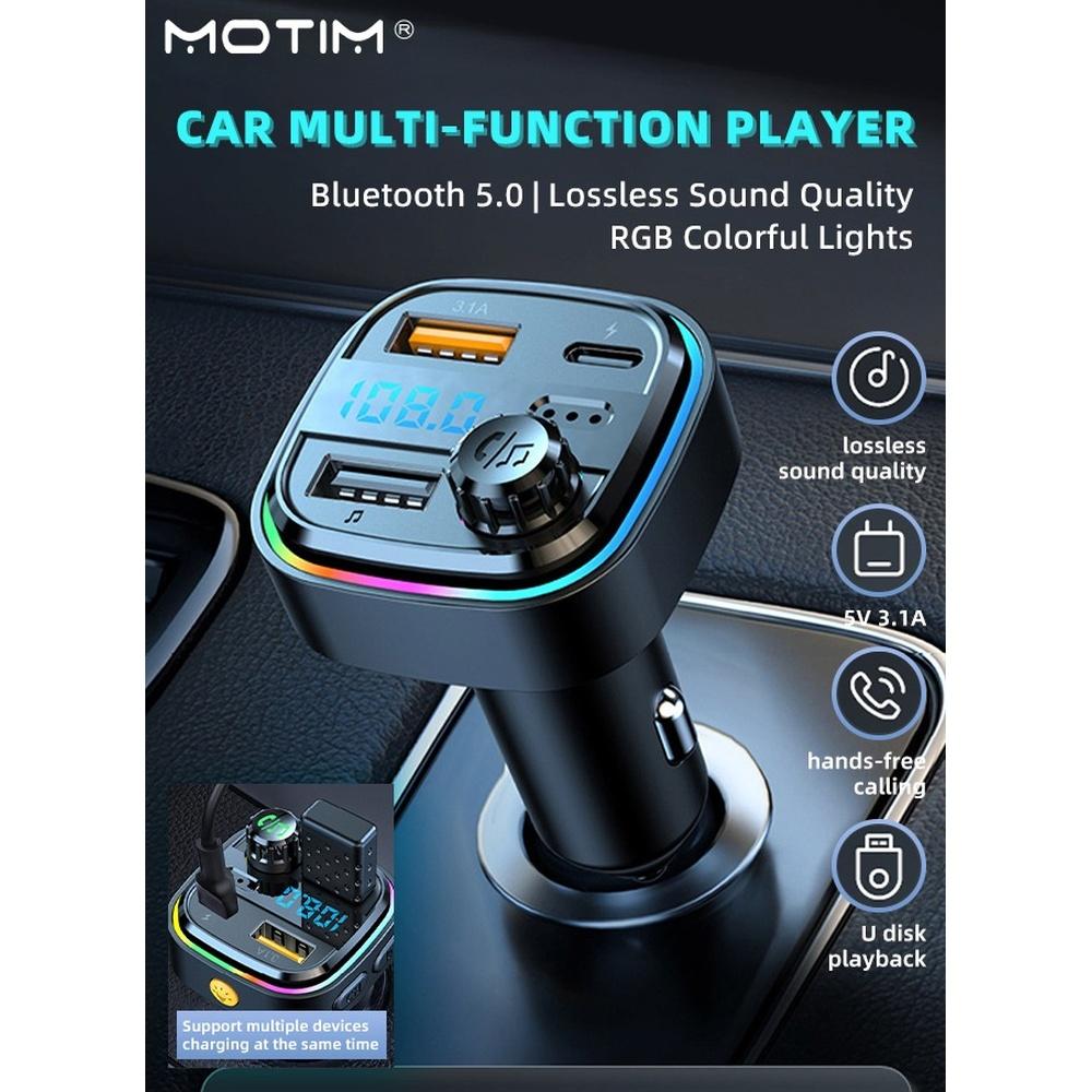 

FM Transmitter Upgraded Bluetooth FM Transmitter Wireless Radio Adapter Car Kit with QC USB 3.1A Charger+ PD Fast Charging Car Charger MP3 Player Sup