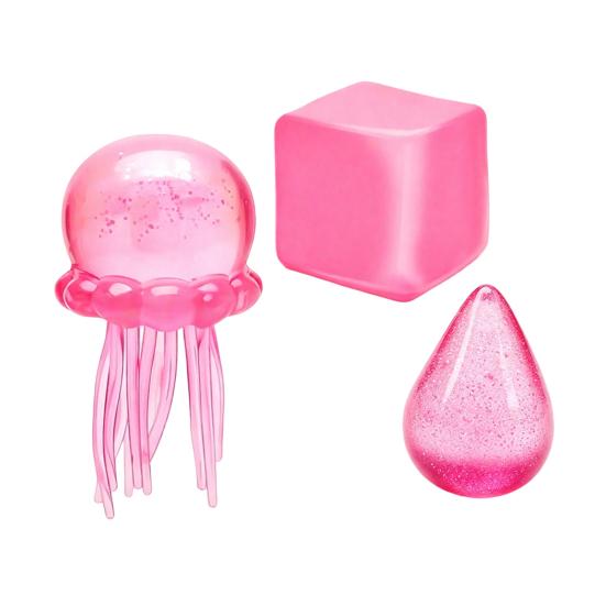 3Pcs Stress Relief Squeeze Toy Soft Stretchy Jellyfish Dog Duck Baby Pizza Bun Ice Cream Waterdrop Cube Sensory Pinch Toy Party Favors