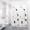 Rideau de douche imperméable, 1 ensemble, Installation facile, cloison de douche, résistant aux déchirures, rideau de baignoire pour salle de bain à domicile