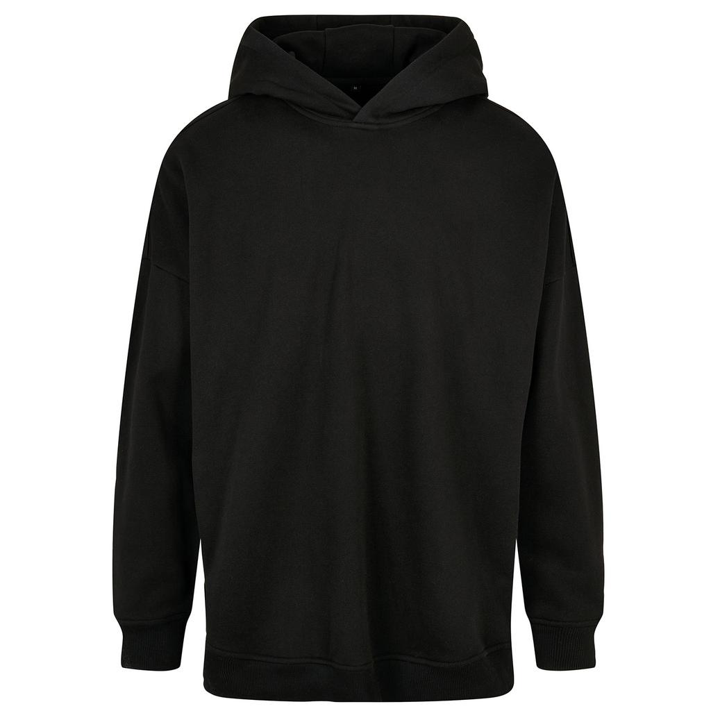 Build Your Brand Mens Oversized Cut-On Hoodie