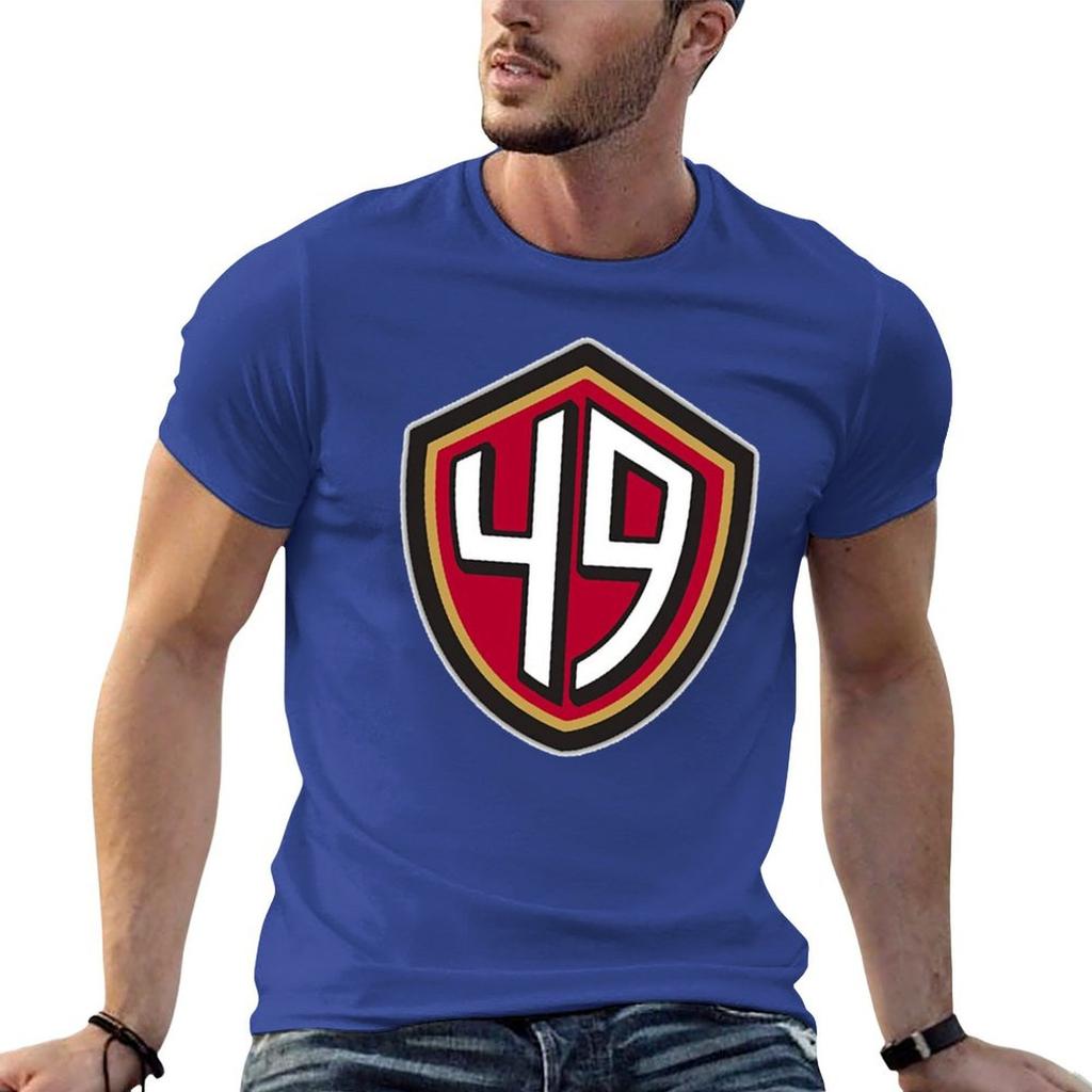 49ers (Go Niners!) T-Shirt-Grafiken übergroße Basketball-Grafik-T-Shirts schwarze T-Shirts für Männer