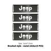 Car Trunk Body Sticker Aluminum Alloy Emblem Auto Stickers For Jeep Cherokee Wrangler JK Gladiator Compass Renegade Patriot AJT1