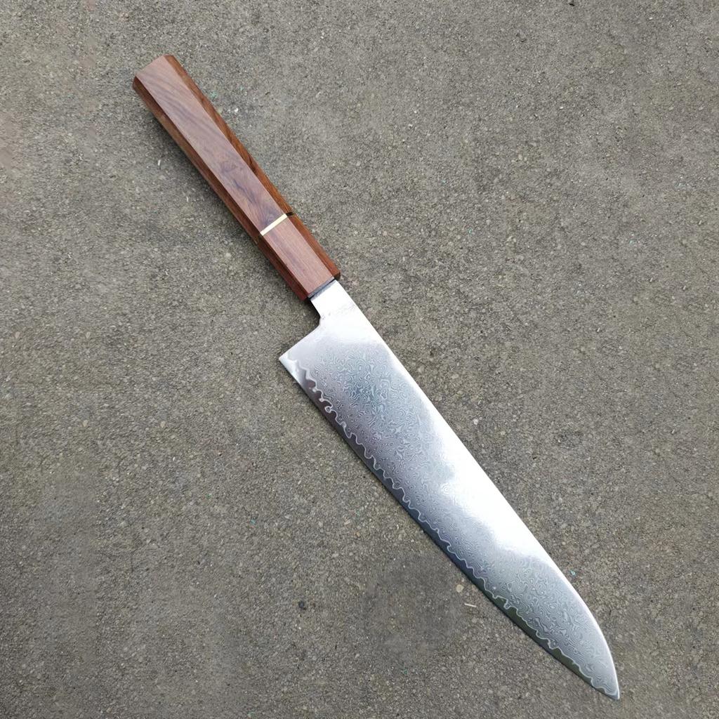 Sharp Kitchen Knives Wood Handle Damascus Steel Blade Chef Cleaver Sashimi Meat Slicing Sushi Deba Gyutou Knife Cooking Tools